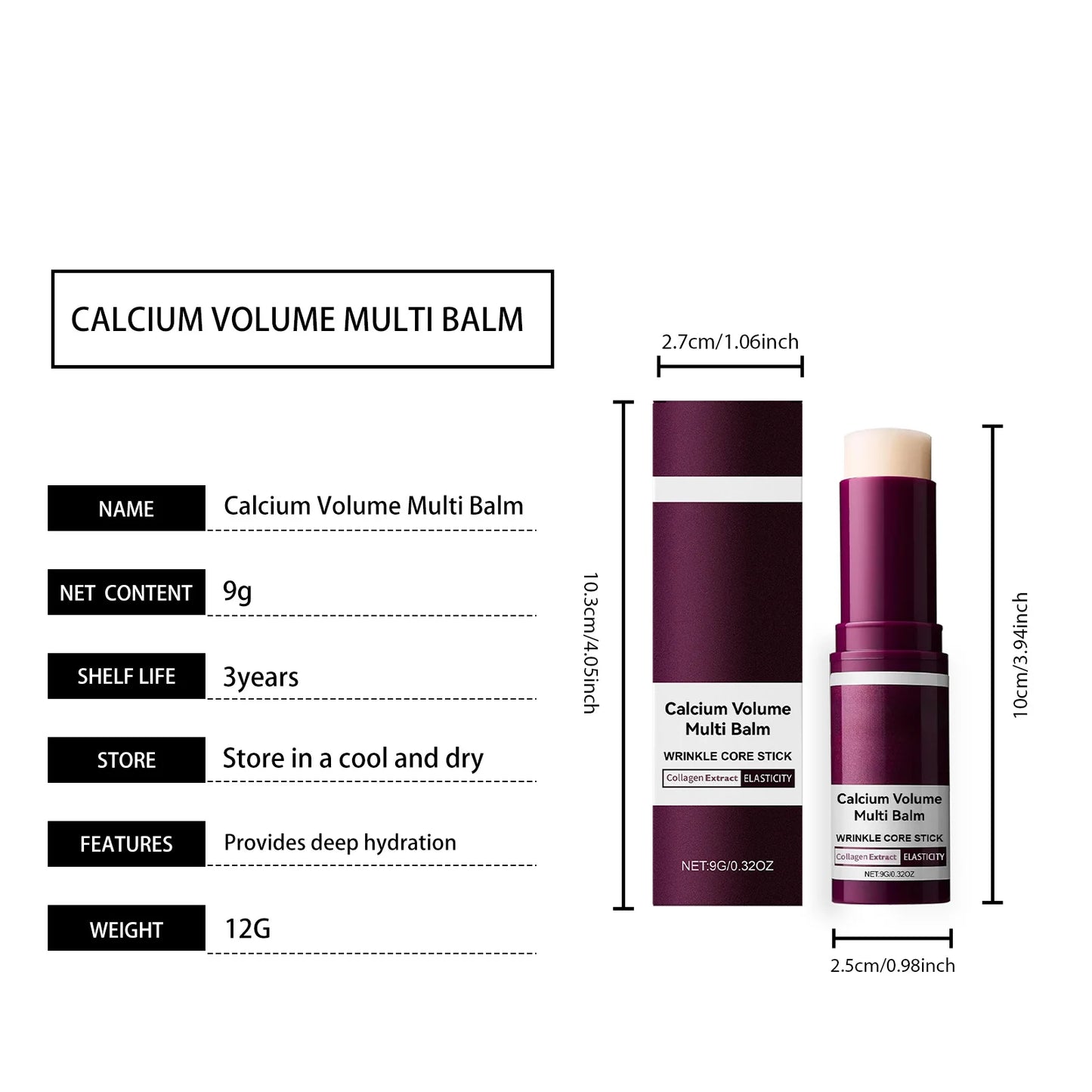 Calcium Multi Balm Stick – Hydrating & Anti-Wrinkle